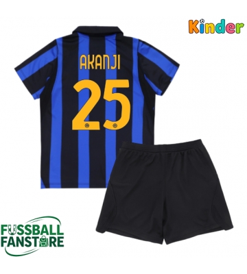 Inter Milan Manuel Akanji #25 Replik Heimtrikot Kinder 2026-27 Kurzarm (+ Kurze Hosen)